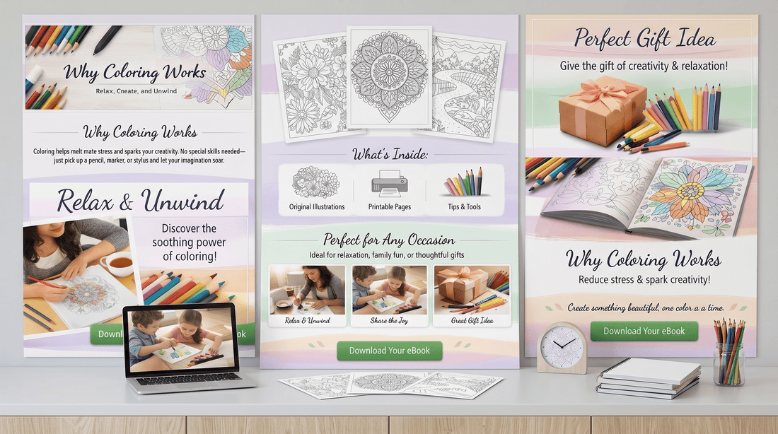 Creative Coloring eBook: Relax, Create, and Learn! - R-Digital