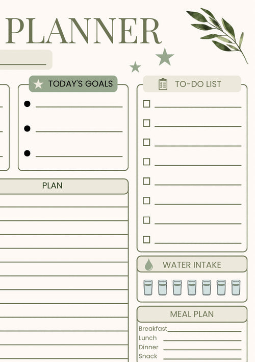  Olive daily planner