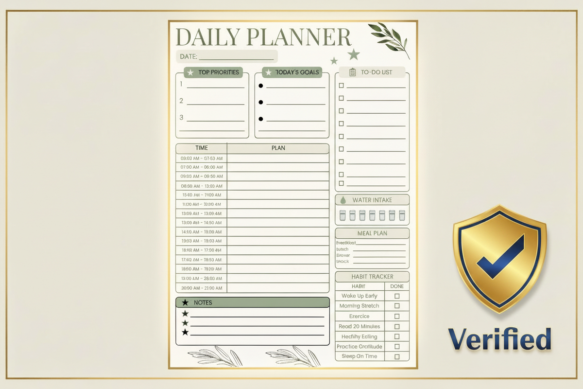  Olive daily planner